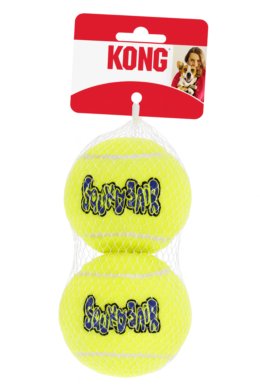 KONG SqueakAir Hundebolde 2 stk.